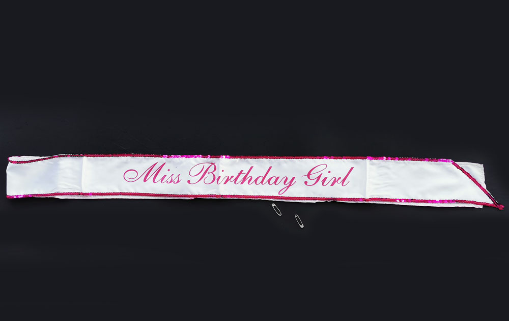 picture of Birthday girl satin sash