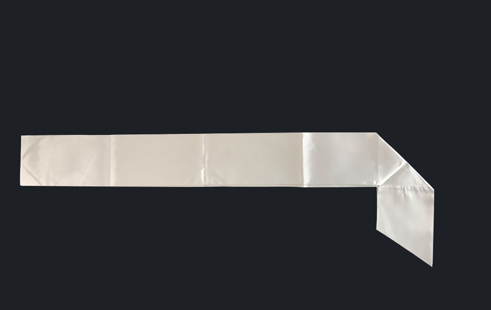 Silver plain satin sash – Satin Sash Manufacturer
