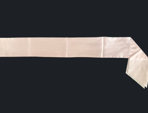 Light Pink plain satin sash