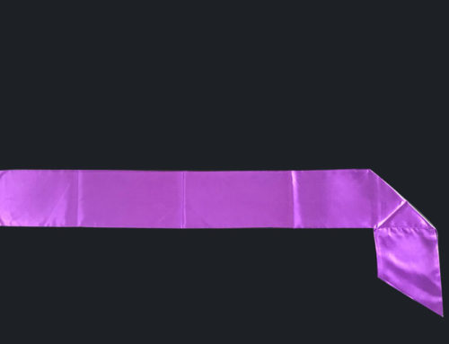 Purple color satin sash